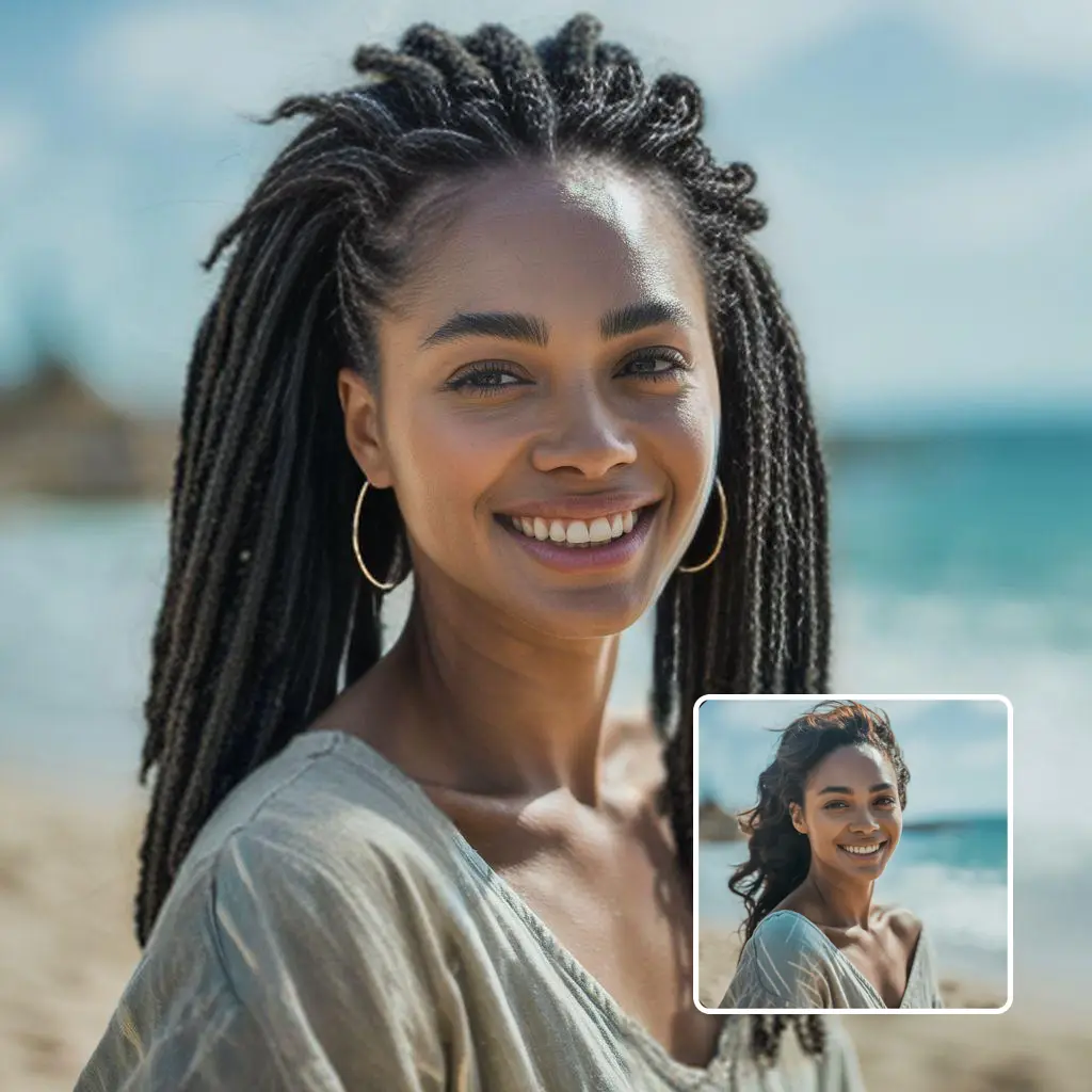 AI dreadlocks filter preview