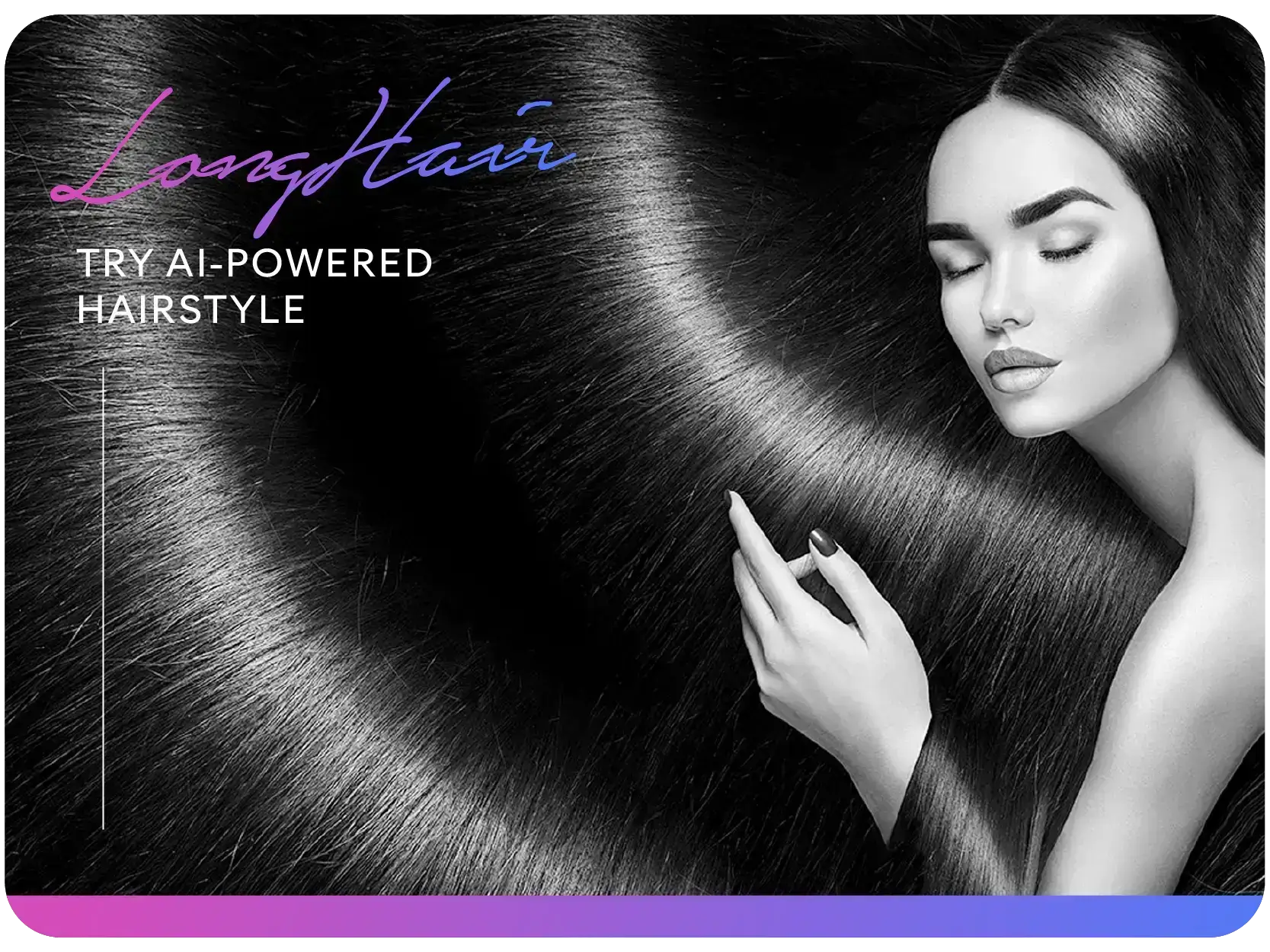 long hair filter sleek shine example